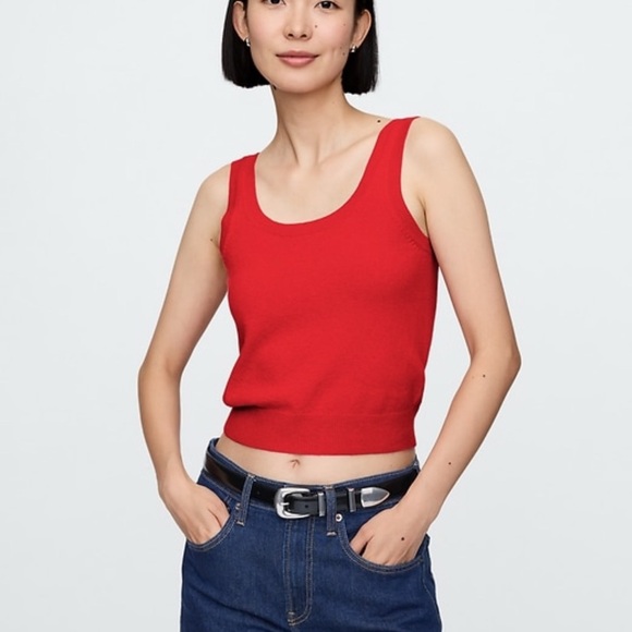 NWOT ❤️ GAP Cashsoft Cropped Tank Top - Picture 1 of 5